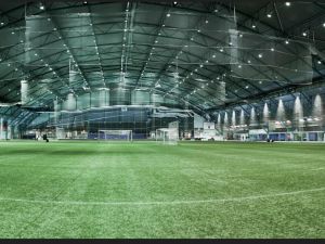Botniahallin käytetty sisätekonurmi integroidulla joustokerroksella, myyntierä 2x n.135m² (erä 15.)